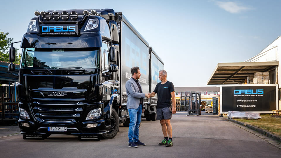 Neuer DAV LKW für QABUS