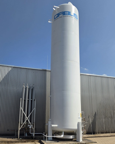 Neuer Stickstofftank bei der QABUS Metallbau GmbH